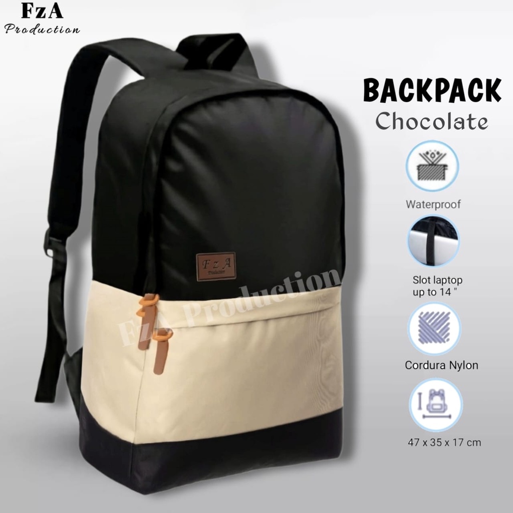 FzA Official - Tas Ransel Gendong Laptop Distro Sekolah Kuliah Pria Wanita Backpack Murah Original Tas Punggung Laptop - CCQD