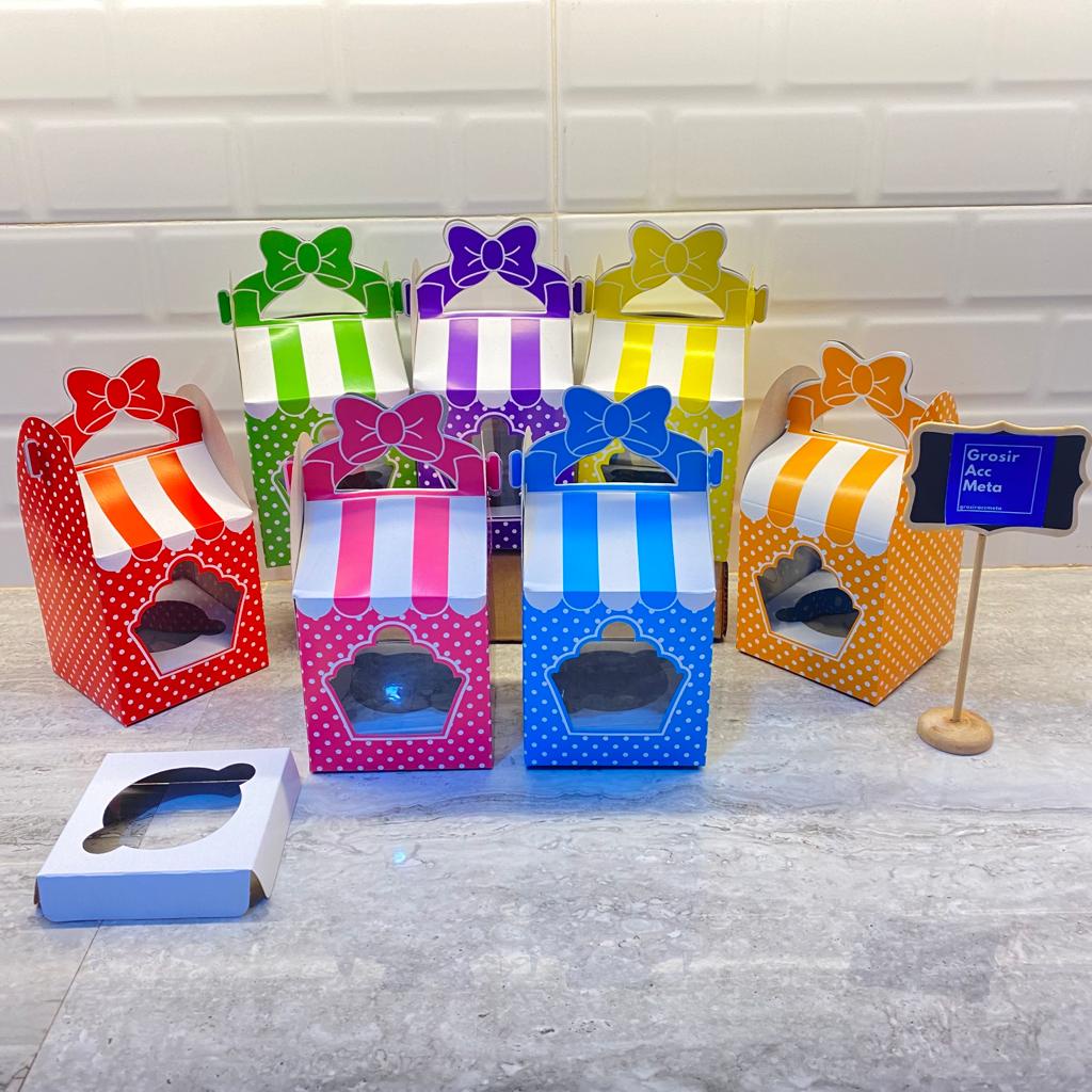 10PCS BOX CUPCAKE BOLA KECIL / DUS CUPCAKE / DUS MUFFIN / DUS PUDDING / KOTAK KUE / KOTAK CUPCAKE / 