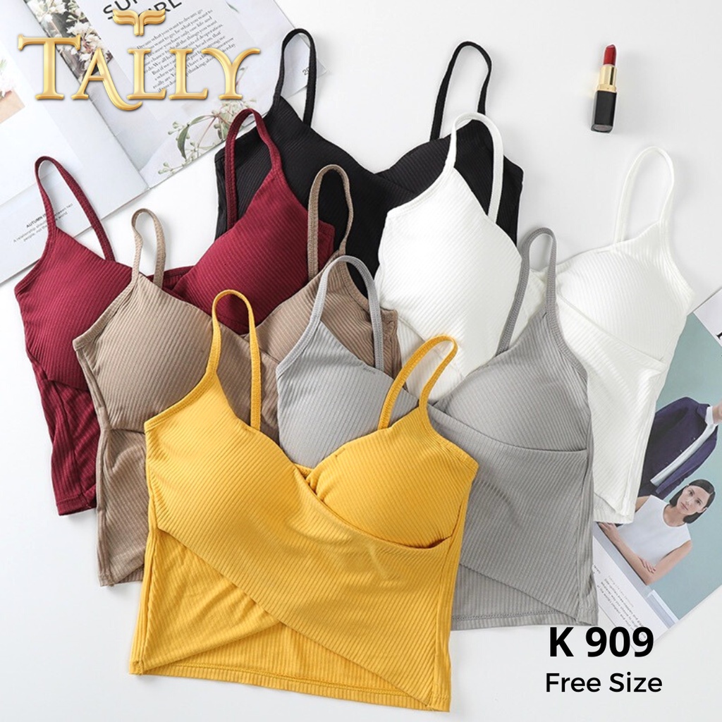 TALLY Bralette Bra kemben Fashionable Bahan Katun Fit 34 - 38 K 909 - BRALETTE TALLY K 909 - TANKTOP SEXY KOREAN