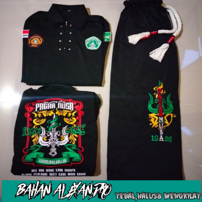 Sakral bordir Trisula Resleting + tali warok