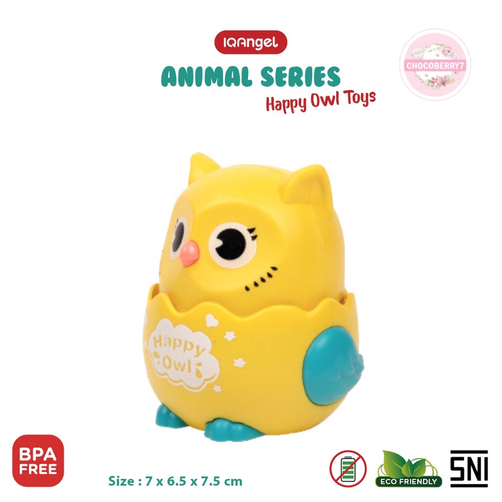 Dipencet Bergerak! IQAngel Happy Owl Toys IQA666/ Mainan Edukasi / Mainan Edukasi Anak Bayi Burung Hantu Bergerak