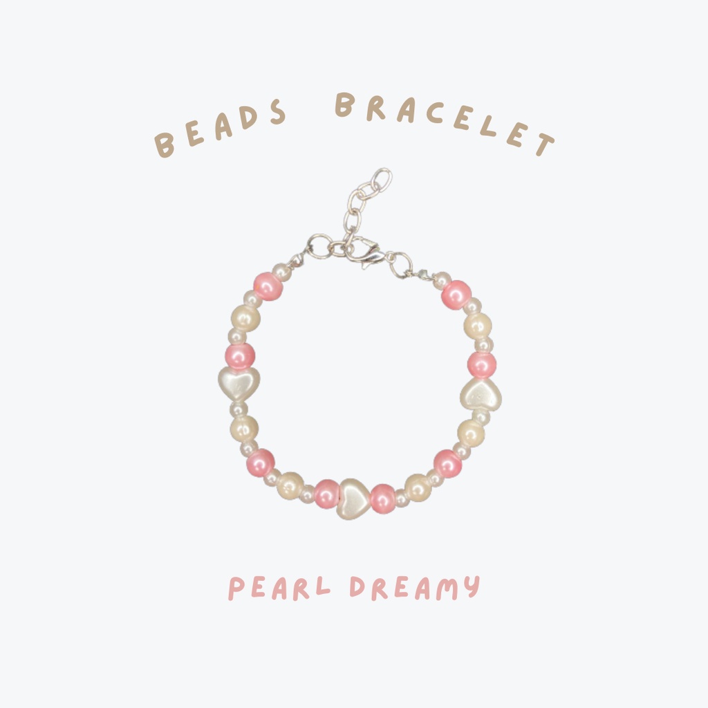 pearl dreamy | beads bracelet | pearl bracelet | gelang manik | gelang mutiara | gelang pengait | gelang elegan | aesthetic bracelet | custom size