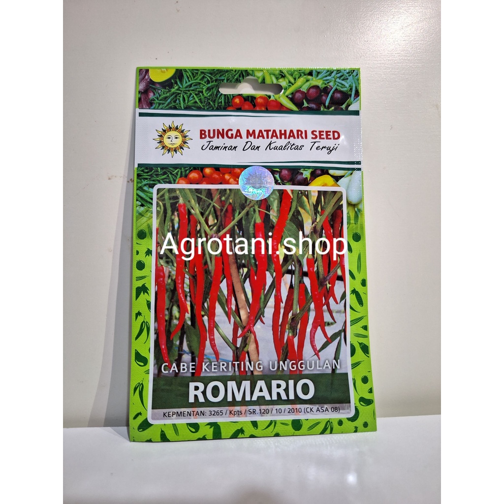 Bibit Benih Cabe Keriting Unggul Romario Cap Matahari