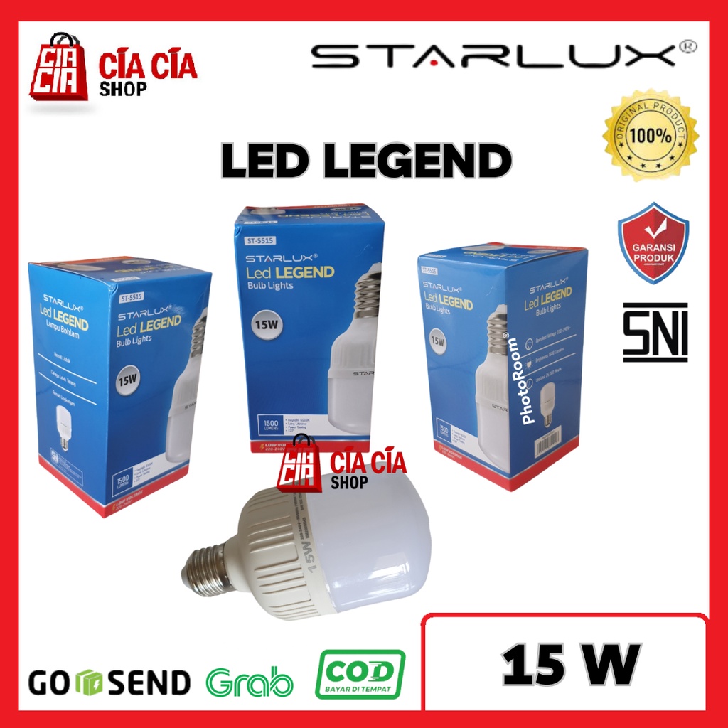 STARLUX LED LEGEND 15W Lampu Bohlam LED 15 WATT  Lampu LED Bohlam 15 W LED Capsule