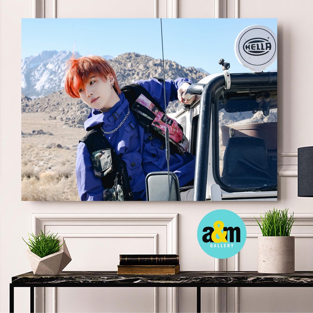 Poster Kayu SUGA BTS Wholly or Whole me Edition I Hiasan Dinding Dekorasi Kamar I Poster Kayu K-POP Dekorasi Kamar - A&amp;M