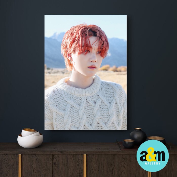 Poster Kayu SUGA BTS Wholly or Whole me Edition I Hiasan Dinding Dekorasi Kamar I Poster Kayu K-POP Dekorasi Kamar - A&amp;M