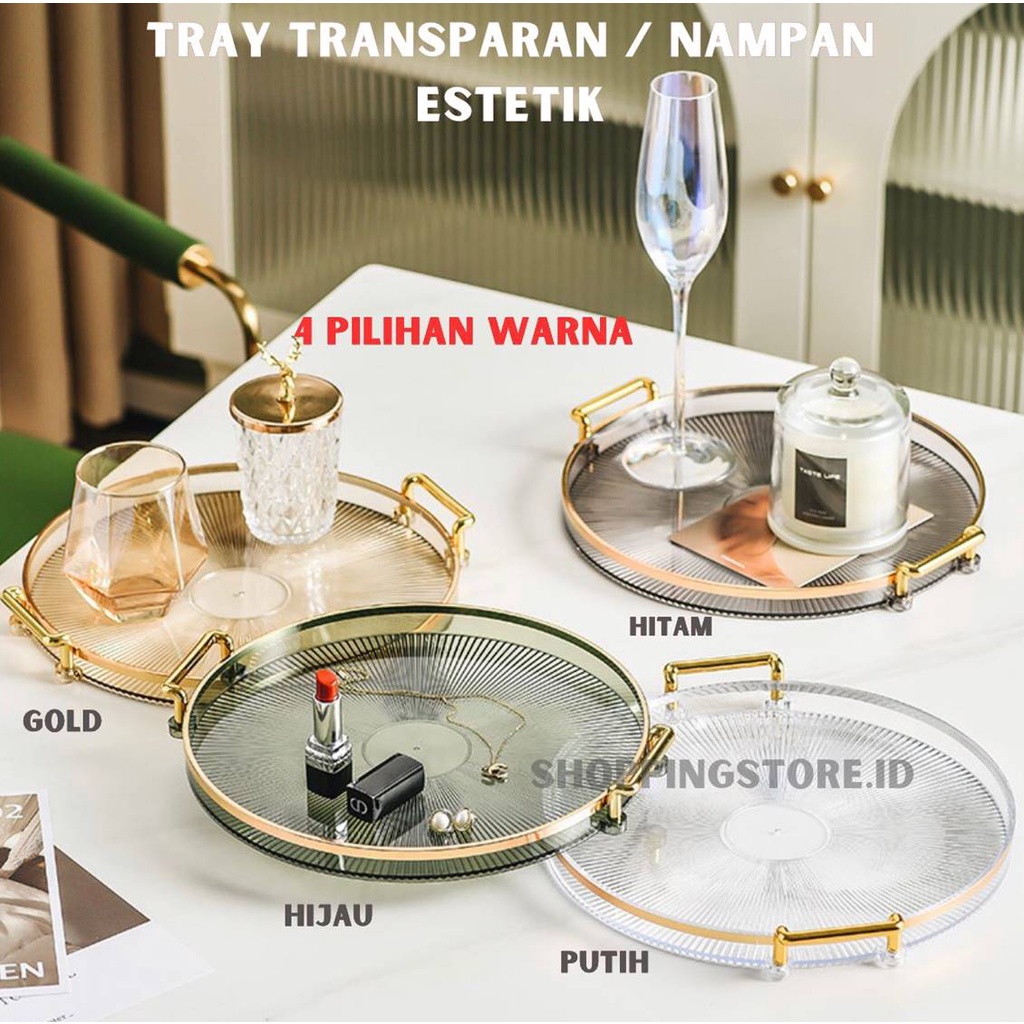 Tray Transparan / Nampan Transparan / Luxury Tray / Dekorasi Tray