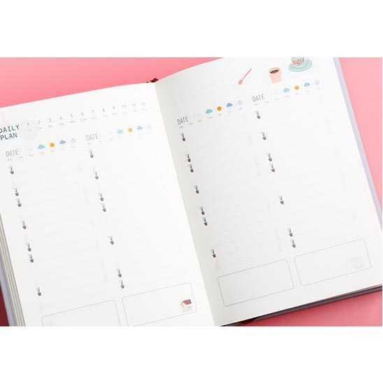 Buku Diary 365 Hari Hardcover Agenda Planner Book - DDT-4083