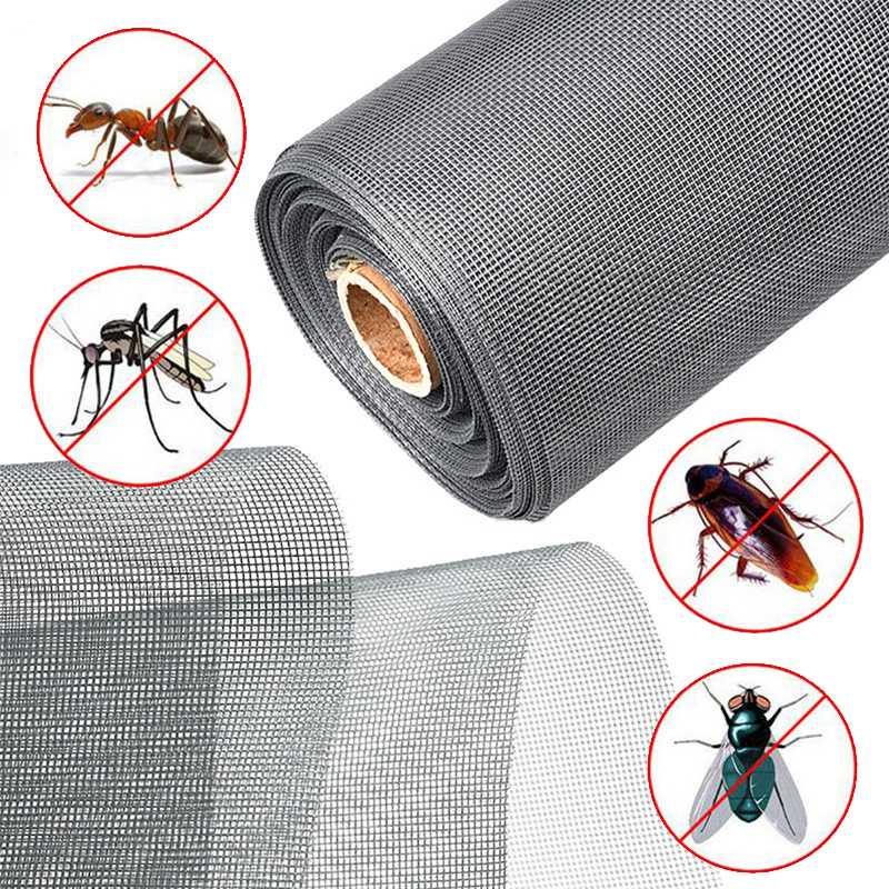 Kasa Nyamuk Jaring Jendela Ventilasi Mosquito Net PP Nano 1 x 50 Meter - AW15 - Gray