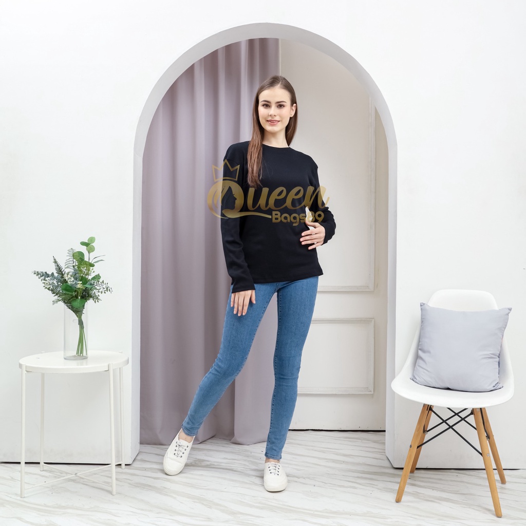 Queenbags89 baju outfit cewek baju atasan wanita baju Rajut Boxy