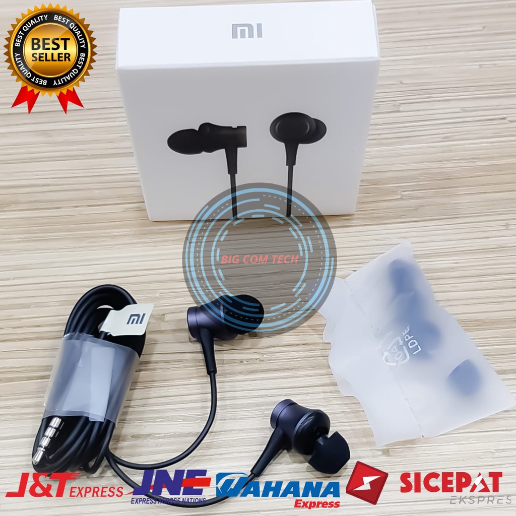 Earphone Headset Handsfree Xiaomi Mi Fresh Piston Edition Bass Jack Audio 3.5mm Original