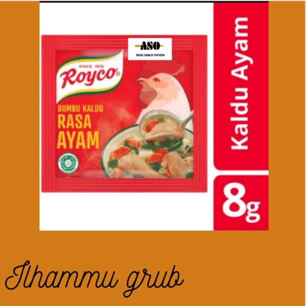 

bumbu masak royco rasa ayam shacet kemasan 8gr