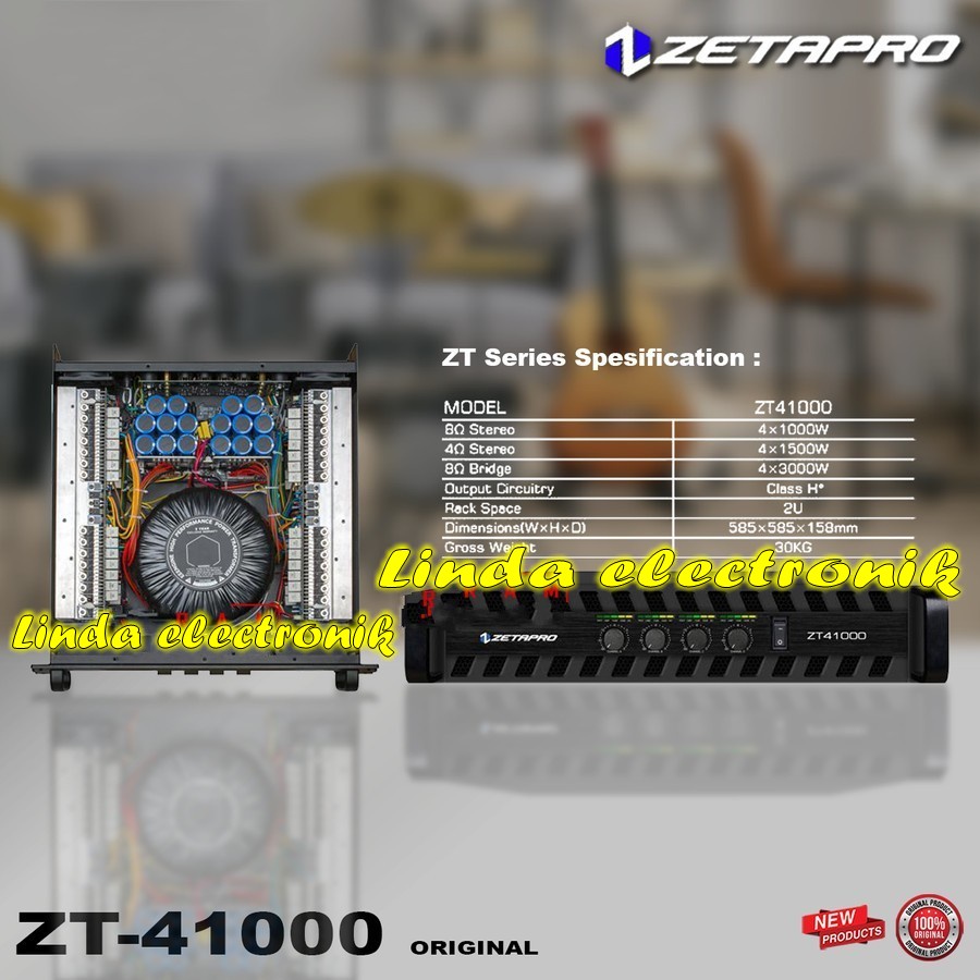 Power Amplifier ZETAPRO ZT41000 / ZT 41000 Clash H Original
