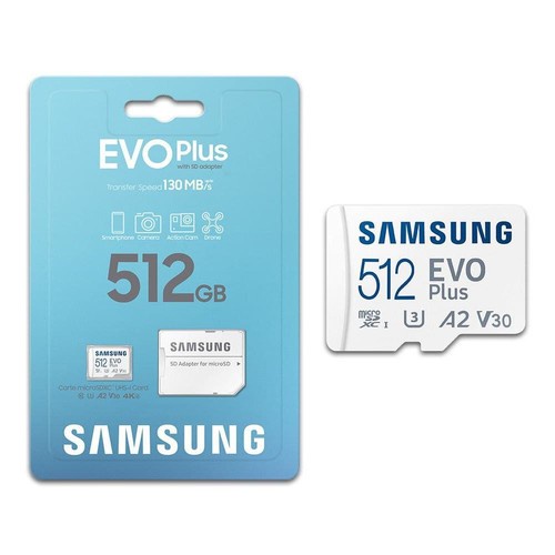 Samsung Evo Plus MicroSD / Micro SD Card 512Gb 130MBps