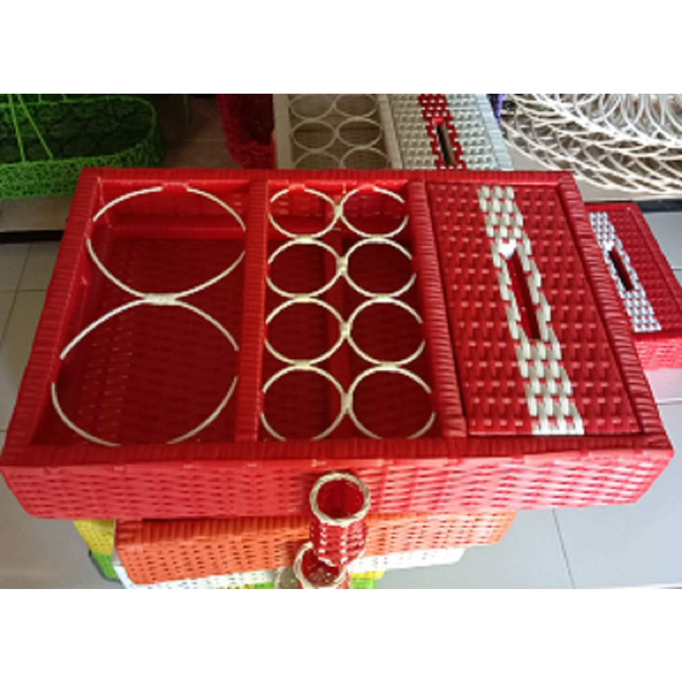 New 3 IN 1 TEMPAT TISU DAN AKUA GELAS TEMPAT TOPLES PERMEN COKLAT MULTIFUNGSI Tempat tisu dan tempat