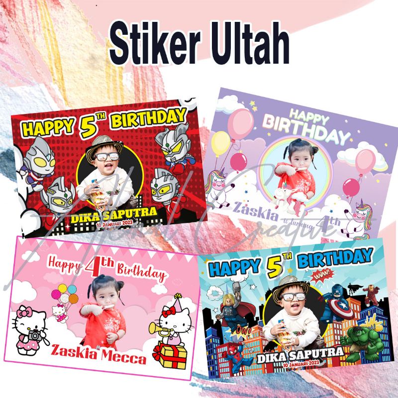 

Stiker Ultah Birthday Stiker Box Nasi stiker bento
