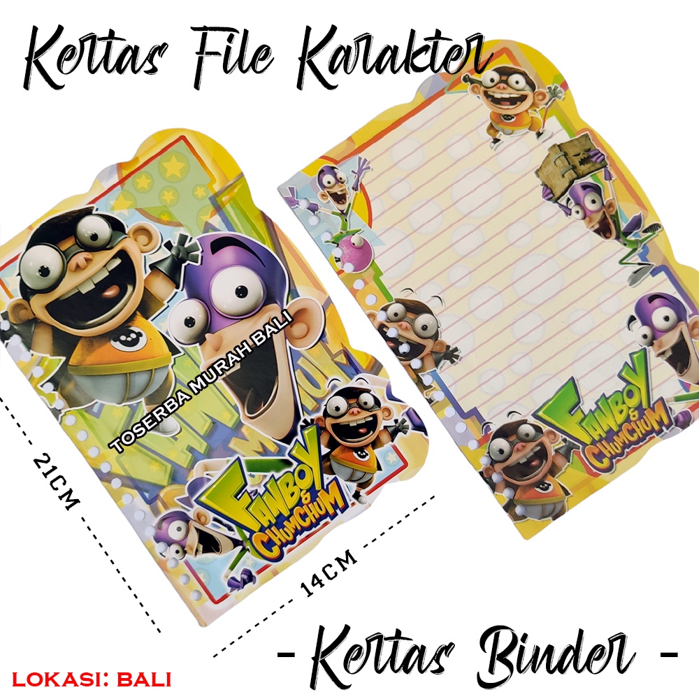 

Kertas Binder - Kertas File - Loose Leaf Karakter Fun Boy