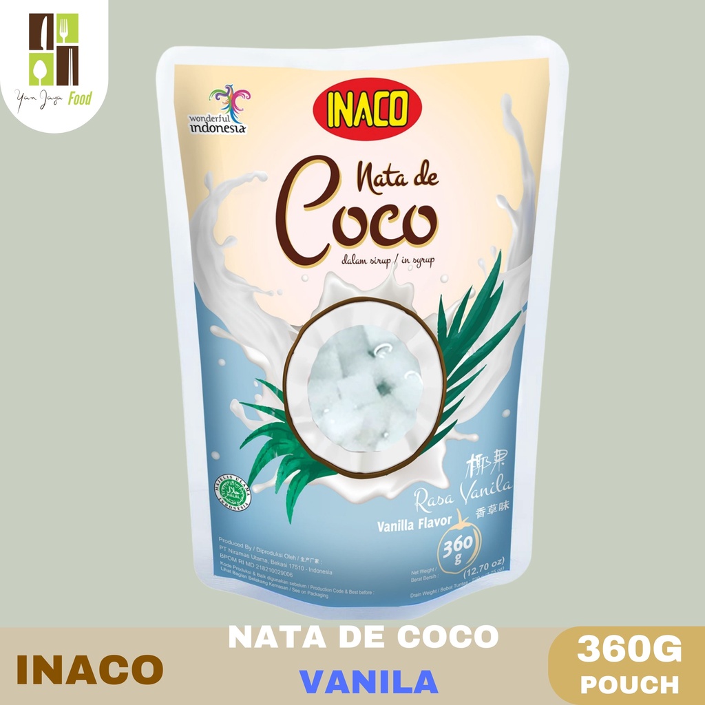 Inaco Nata De Coco In Syrup / Dalam Sirup Pouch 360g