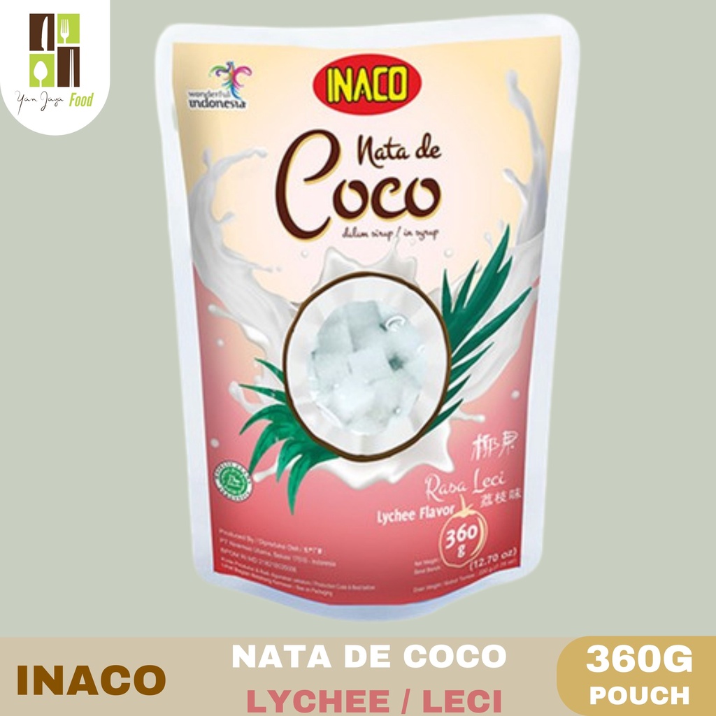 Inaco Nata De Coco In Syrup / Dalam Sirup Pouch 360g