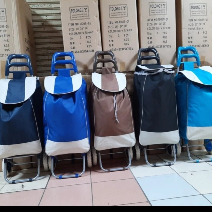 Trolley Troly Roda Tas Belanja Pasar