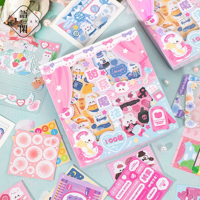 

Terlaris Sweet Magical Power Deco Stickers Collection Box Set - Sticker Unik