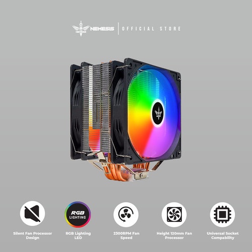 HSF NYK Nemesis F10 Skywrath RGB | 120mm Dual Fan CPU Cooler