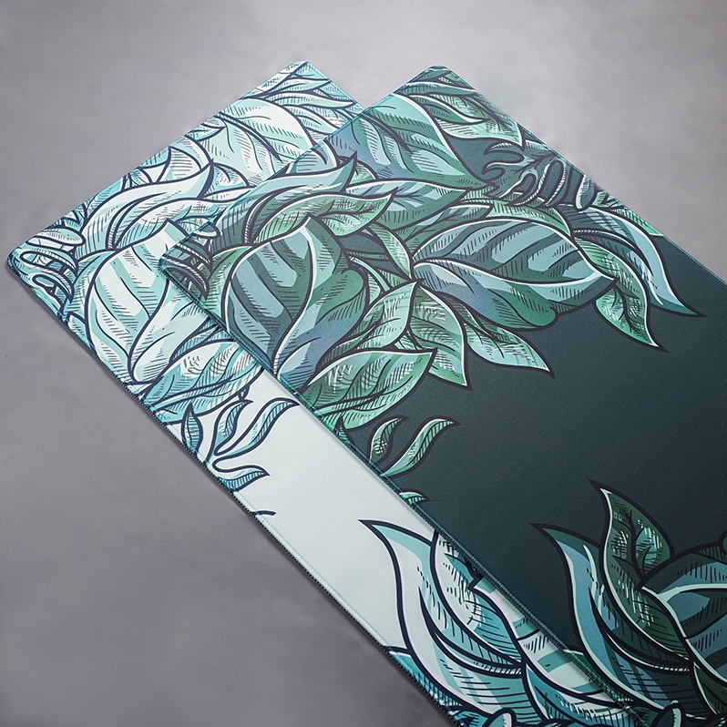 Galatix Botanical Mousepad Aesthethic For Setup Deskmat Waterproof 40x90cm x4mm