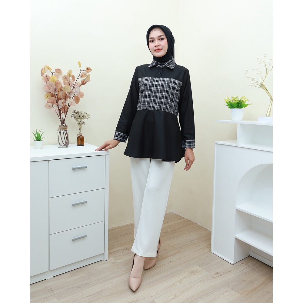 ANESKA Blouse  -  Pakaian Wanita Terbaru By Hijab Mamah icis