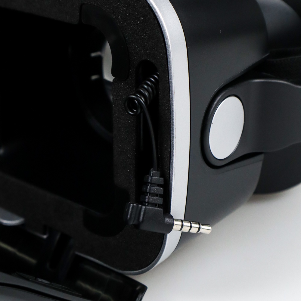 VR Box Virtual Reality Glasses dengan Headphone - Black