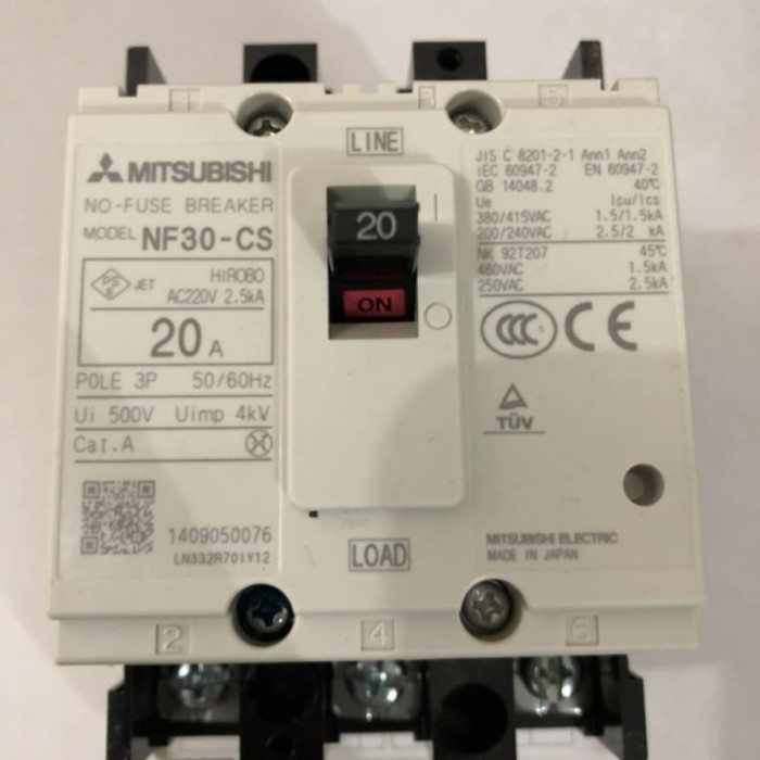 Terlaris Nfb Mccb Breaker Nf30Cs 10A / 15A / 20A / 30A Mitsubishi