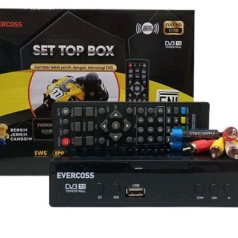 Evercross STB Set Top Box Max Mega Box TV Digital receiver Full HD - STB ONLY