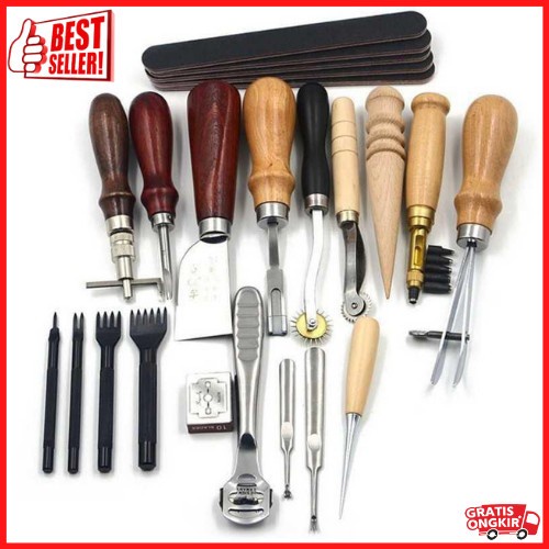 

Terlaris Paket Pro-Alat Kerajinan Kulit Alat Kerajinan Kulit Stitching Groover