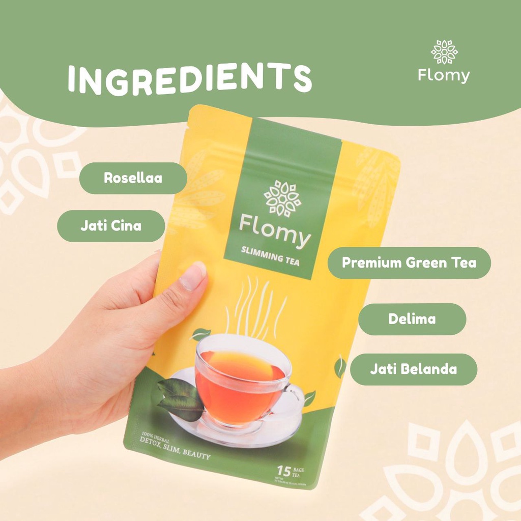 

Flomy Slimming Tea Teh Diet Pelangsing untuk Penurun Berat Badan