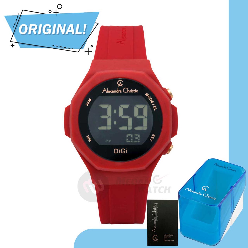 Jam Tangan Wanita Digital Alexandre Christie 9359LH AC9359 AC 9359 LH 9359 LHRRGBARE Original Garans