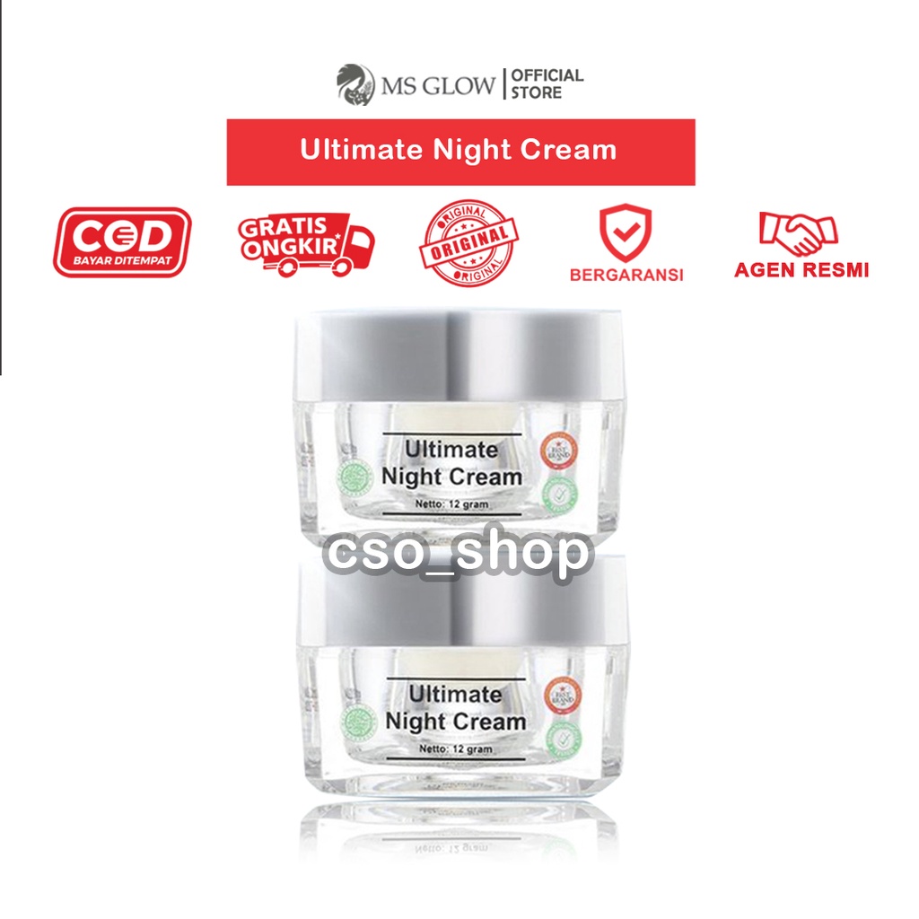 MS GLOW CREAM MALAM ULTIMATE - Krim Malam ULTIMATE