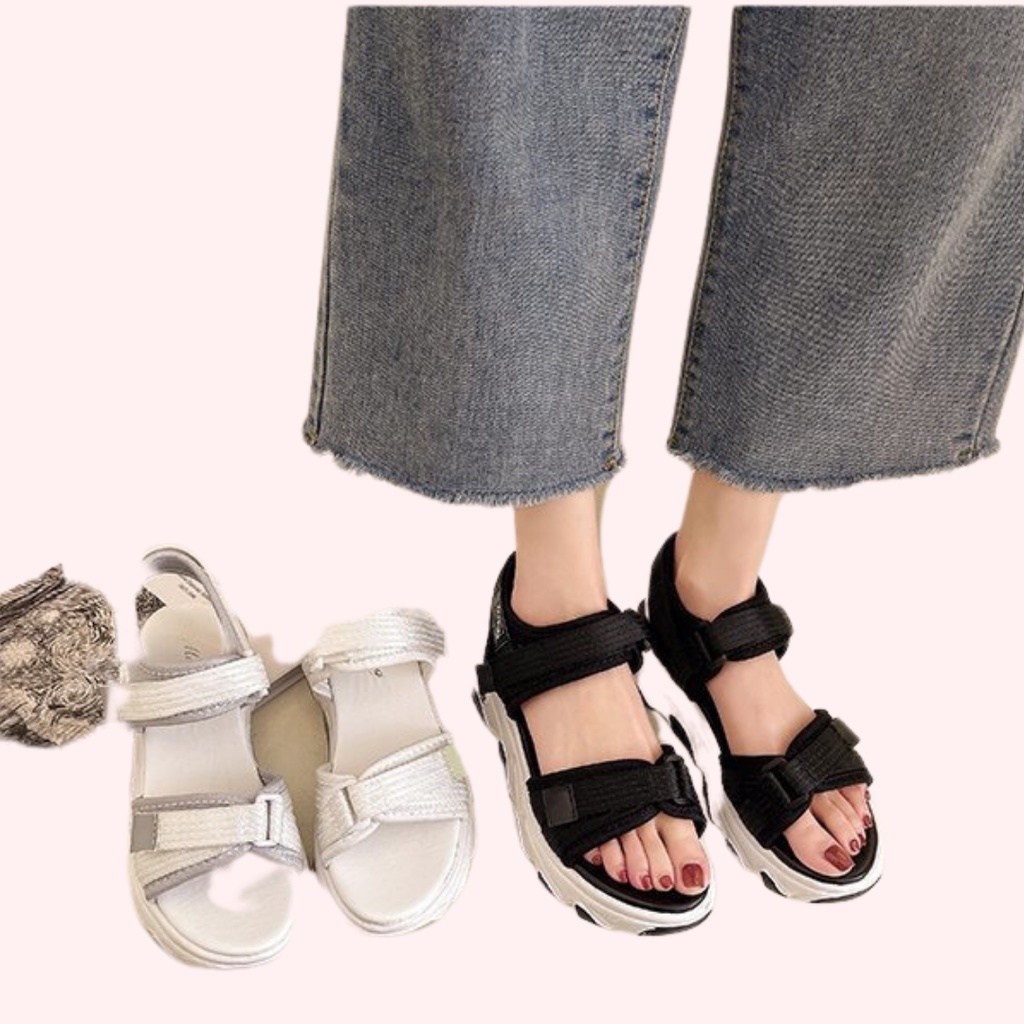 Nagita Wedges Sandal Tali Wanita korea