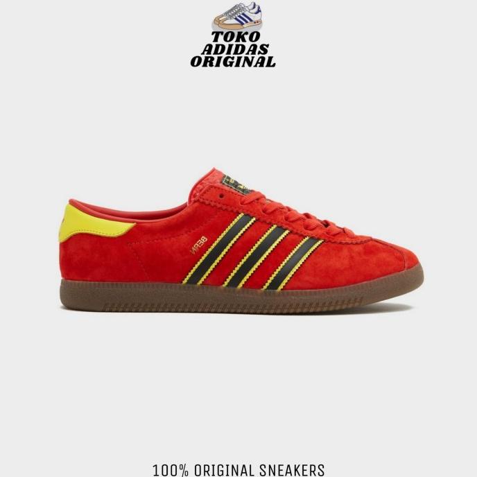 Sepatu Casual Pria Adidas Bern 2022 Red Yellow Original 100% Bnib Berkahhabadii
