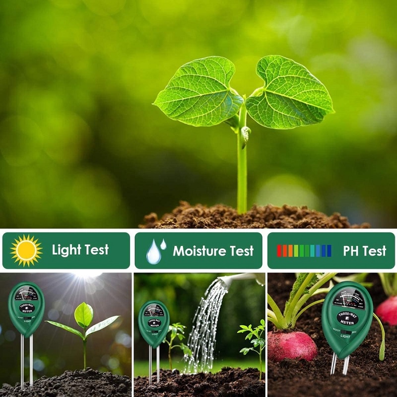 Mediatech Soil meter 4 in 1 Soil Moisture Tester (pH, Moisture, Light) - pH Meter Tanah