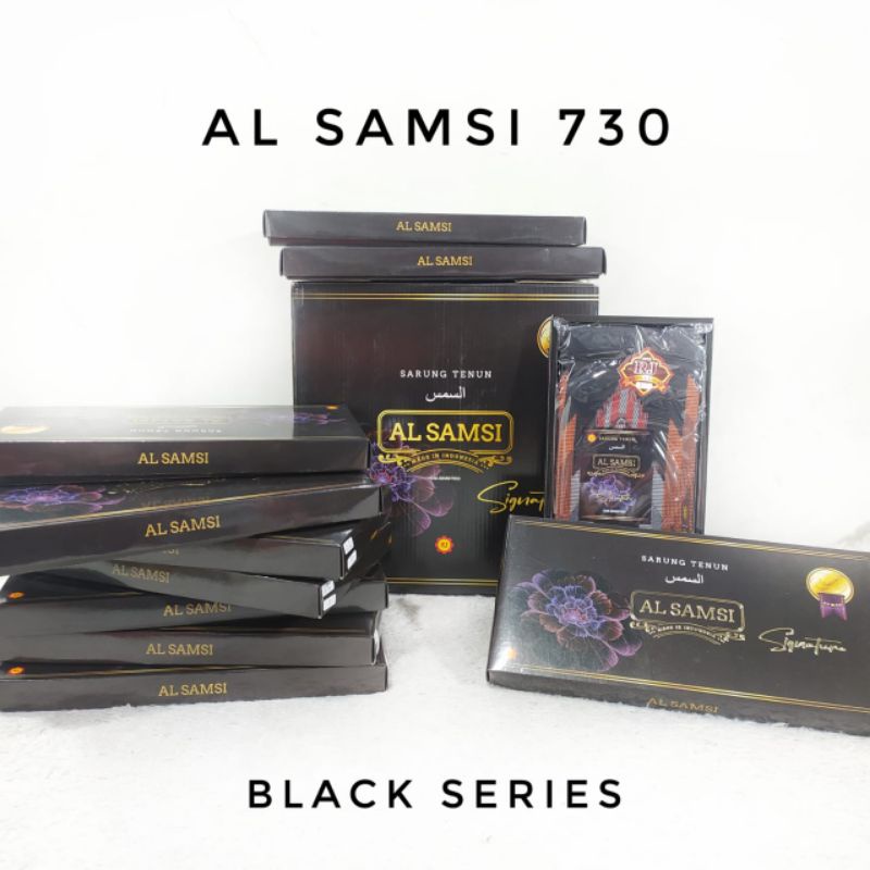 Sarung Al Samsi 730 Black Series Ecer Grosir SN
