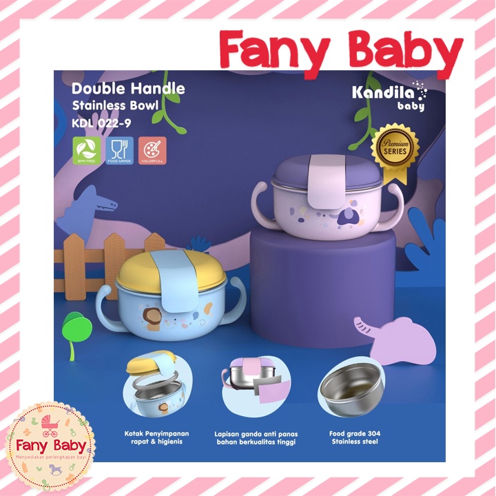 KANDILA Baby  DOUBLE HANDLE STAINLESS BOWL 300ML / KDL022-9