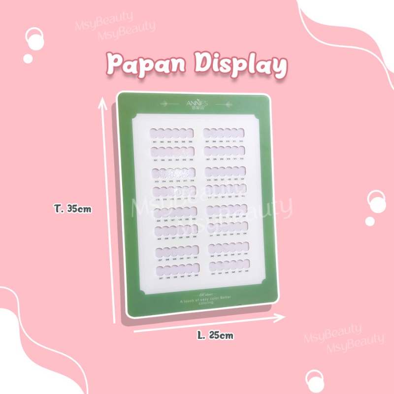 MSY PAPAN DISPLAY 68/48 COLOR NAIL ART DENGAN MAGNET DISPLAY/AESTHETIC PAJANGAN NAIL DISPLAY SALON