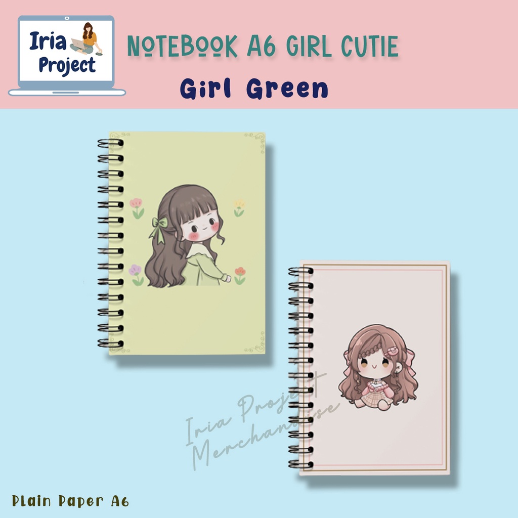

Notebook Cute Girl Aesthetic A6