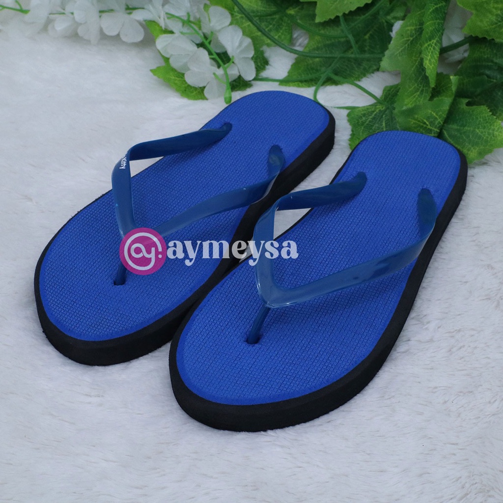 Sandal Jepit Polos Wanita Spons Premium Simpel dan Kekinian anti slip Sendal Teplek Terbaru 2023