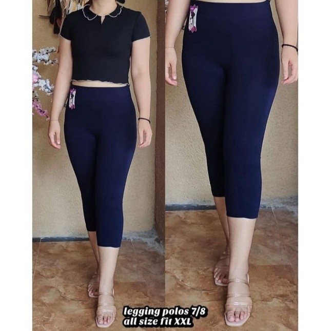 Legging Tebal Pendek 7 8 Import Up Jumbo
