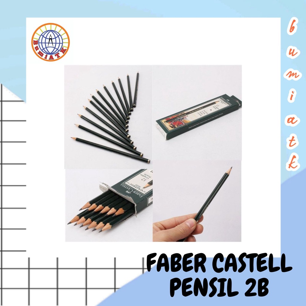 

PENSIL 2B FABER CASTELL ORIGINAL PER BOX ISI 12 PCS