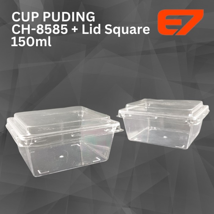 Cup Puding CH-8585+Lid 150ml Cetakan Dessert Cup Jelly Cup (1000pcs)