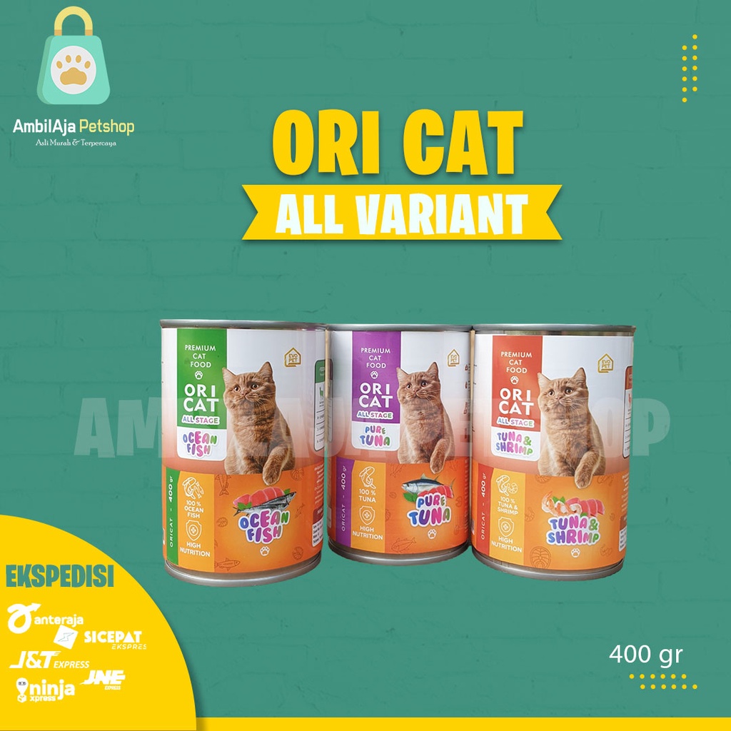 Makanan Kucing Kaleng ORI CAT Kitten &amp; Adult 400gr