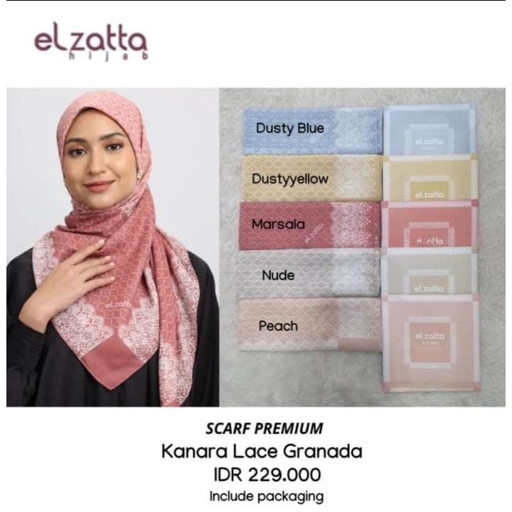 Kanara Lace Granada Elzatta / Scarf Premium Elzatta / Voal Premium Elzatta