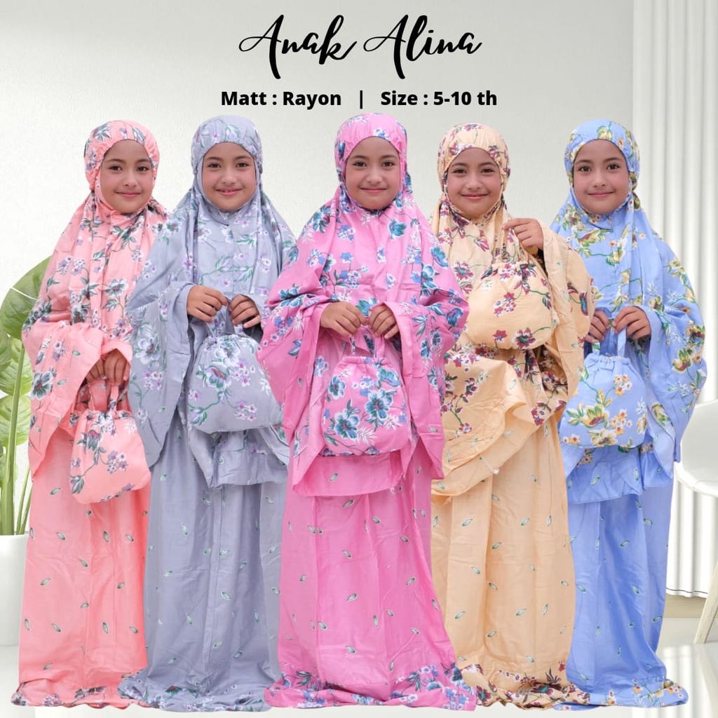 MUKENAH ANAK BAHAN RAYON PREMIUM MOTIF LUCU DAN CANTIK