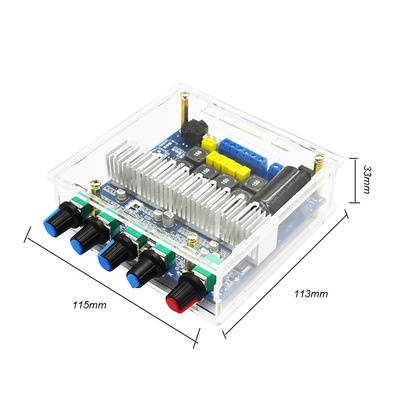 Papan Amplifier Audio Digital Bluetooth 5.0 TPA3116D2 2.1 100W + 50W + 50W DC 12-24V